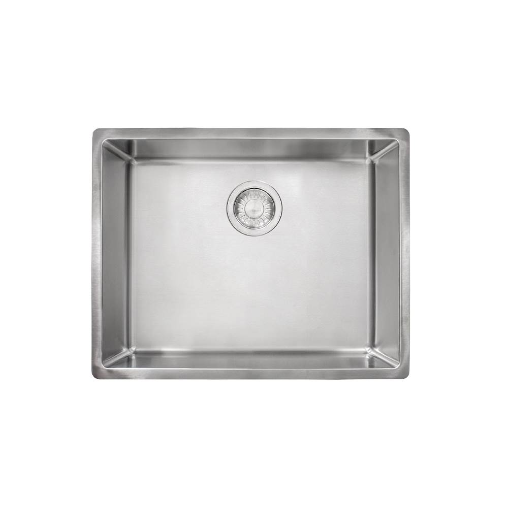The Water ClosetFranke Residential CanadaCube 24.5-in. x 17.6-in. 18 Gauge Stainless Steel Undermount Single Bowl Kitchen Sink - CUX110-23-CA