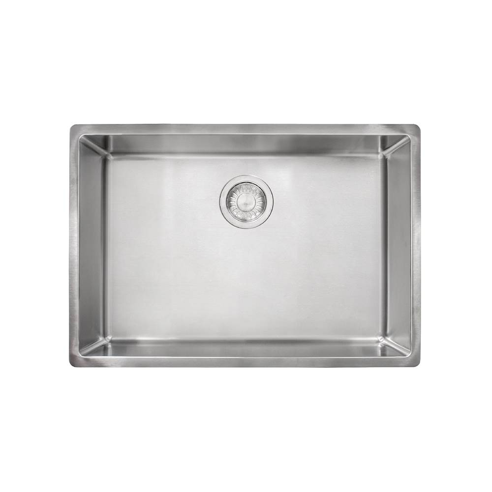 The Water ClosetFranke Residential CanadaCube 26.6-in. x 17.7-in. 18 Gauge Stainless Steel Undermount Single Bowl Kitchen Sink - CUX110-25-CA