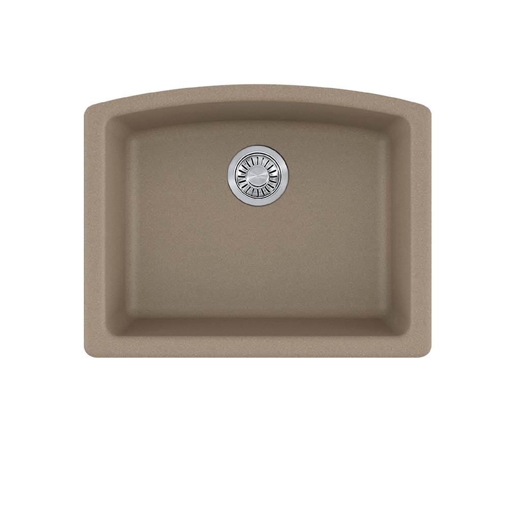 The Water ClosetFranke Residential CanadaEllipse 25.0-in. x 19.6-in. Oyster Granite Undermount Single Bowl Kitchen Sink -ELG11022OYS-CA