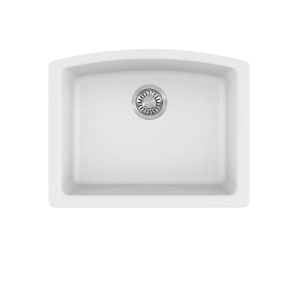 The Water ClosetFranke Residential CanadaEllipse 25.0-in. x 19.6-in. Polar White Granite Undermount Single Bowl Kitchen Sink - ELG11022PWT-CA