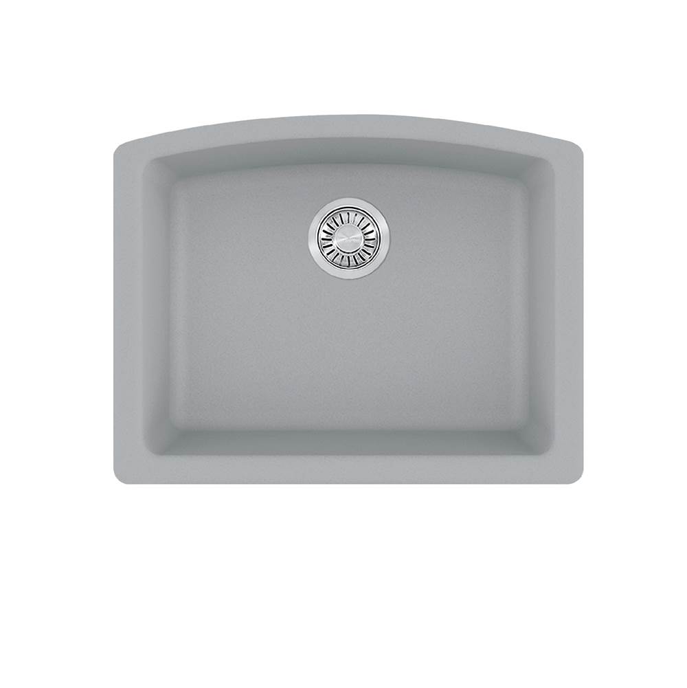 The Water ClosetFranke Residential CanadaEllipse 25.0-in. x 19.6-in. Stone Grey Granite Undermount Single Bowl Kitchen Sink - ELG11022SHG-CA