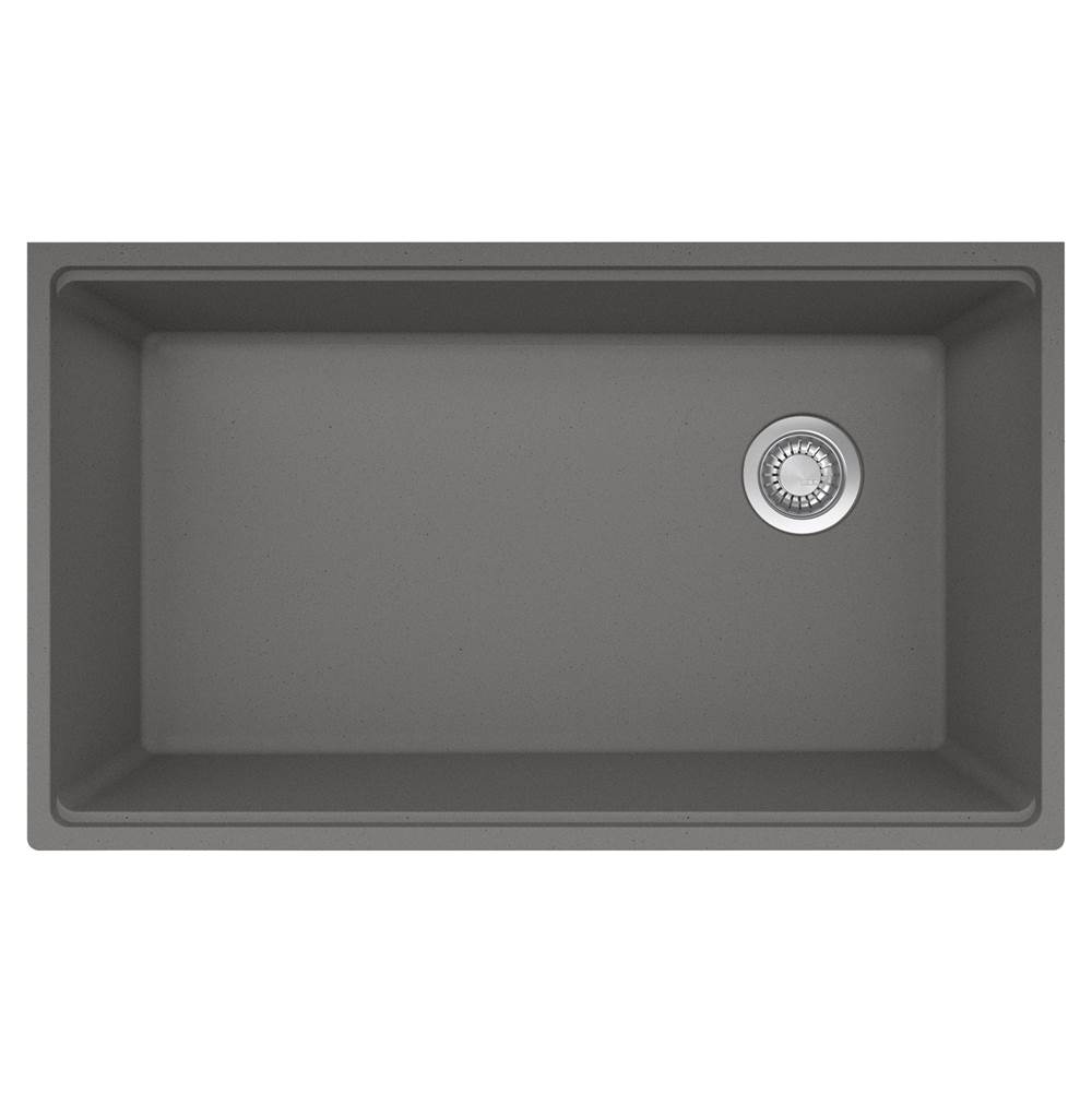 The Water ClosetFranke Residential CanadaMaris Undermount 33-in x 19.31-in Granite Single Bowl Kitchen Sink in Stone Grey