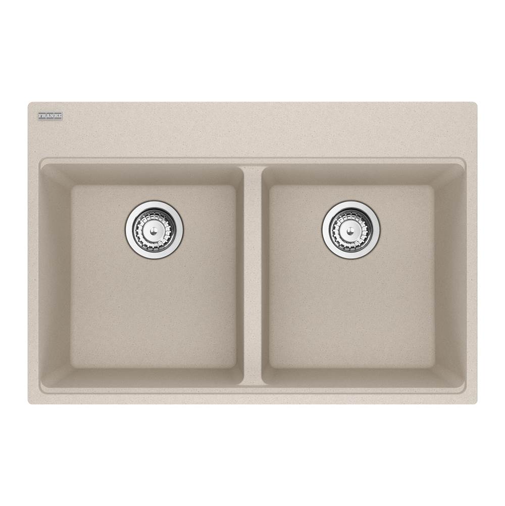 The Water ClosetFranke Residential CanadaMaris Topmount 31-in x 20.88-in Granite Double Bowl Kitchen Sink in Champagne