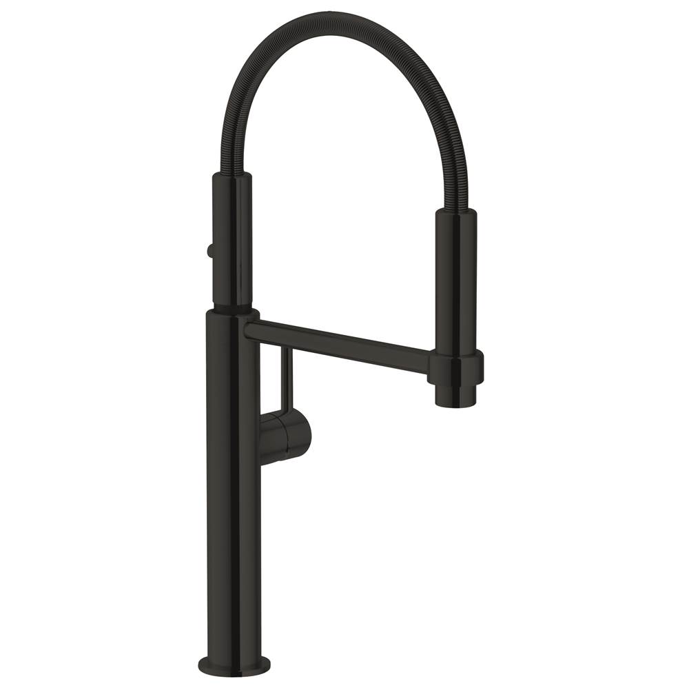 The Water ClosetFranke Residential CanadaPescara 18-inch Single Handle Semi-Pro Kitchen Faucet in Matte Black, PES-360-MBK