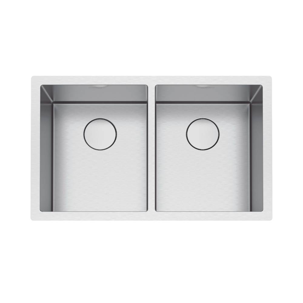 The Water ClosetFranke Residential CanadaProfessional 2.0 31.5-in. x 19.5-in. 16 Gauge Stainless Steel Undermount Double Bowl Kitchen Sink - PS2X120-14-14-CA