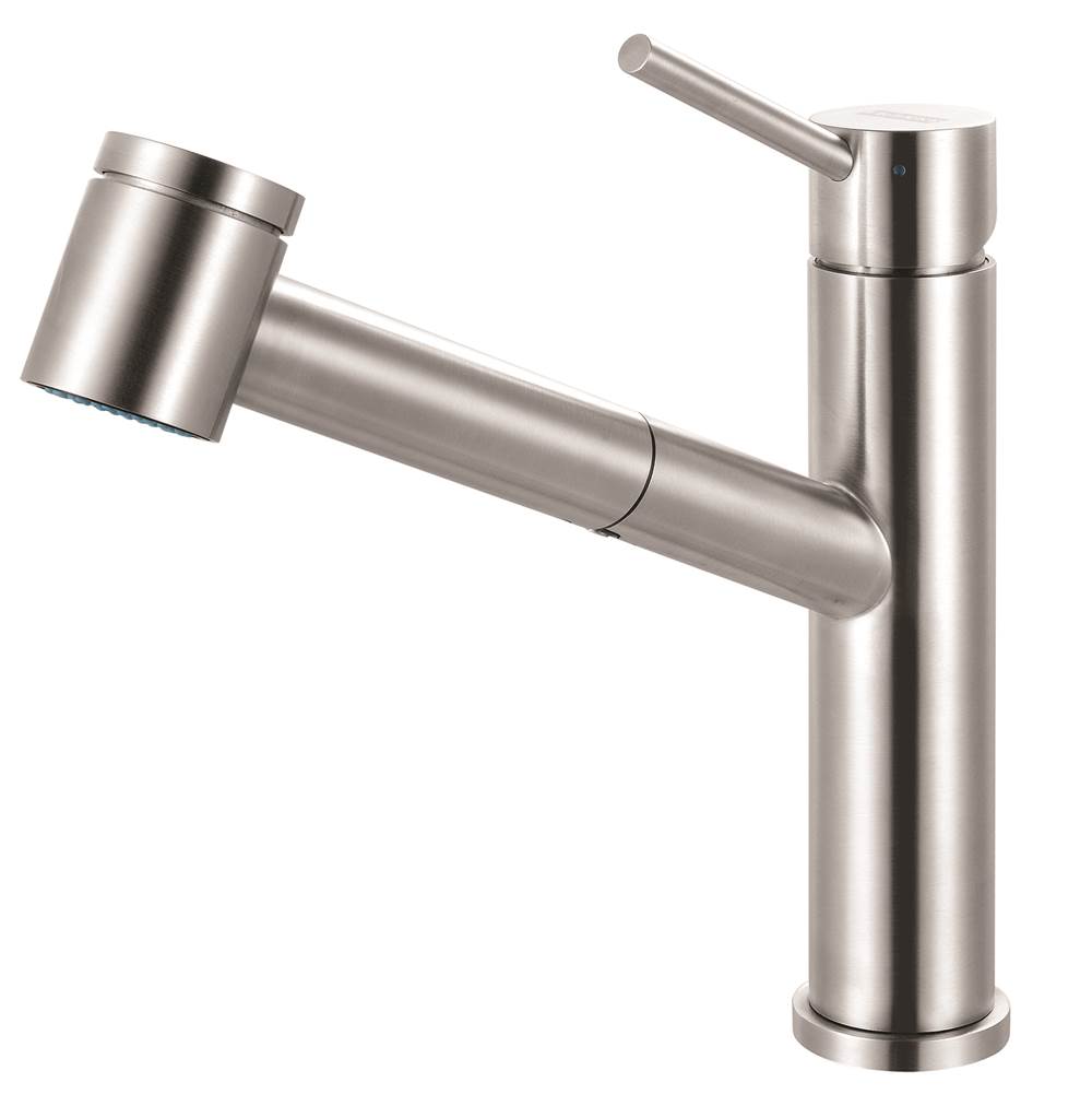 The Water ClosetFranke Residential CanadaSteel 9-in Single Handle Pull-Out Kitchen Faucet in Stainless Steel, STL-PO-304