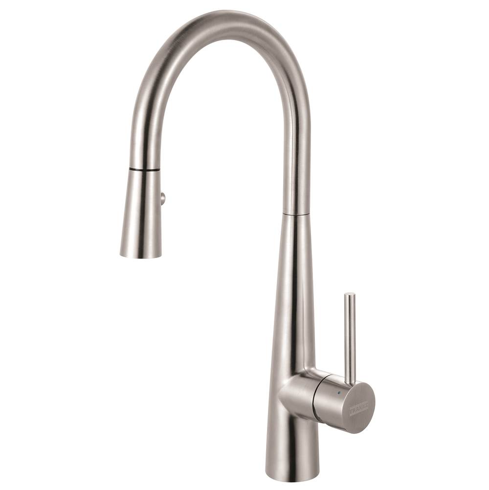 The Water ClosetFranke Residential CanadaSteel 16.7-in Single Handle Pull-Down Kitchen Faucet in Stainless Steel, STL-PR-304