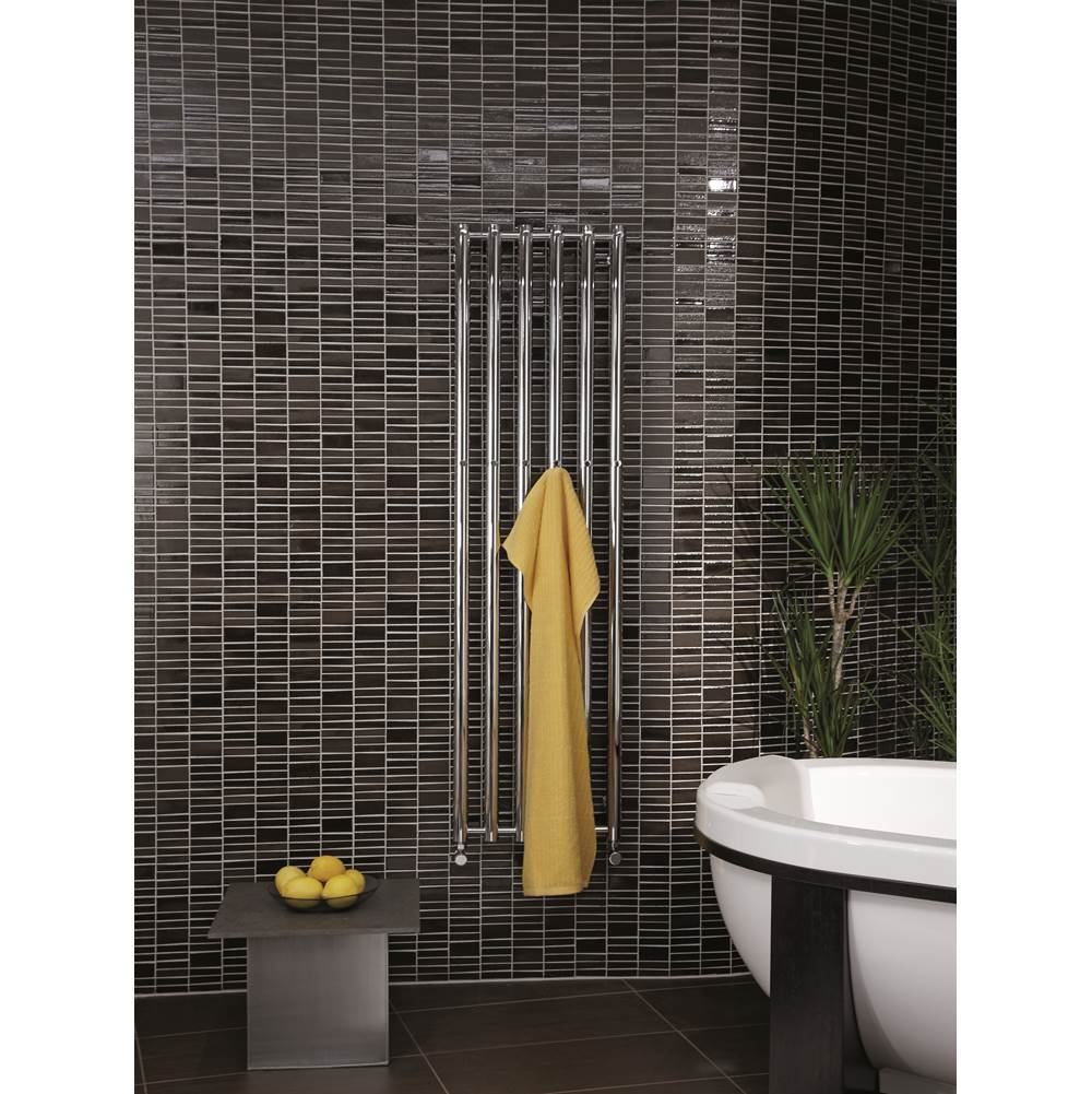 The Water ClosetTuzio16.5''x59'' Rosendal Hydronic Towel Warmer - Chrome