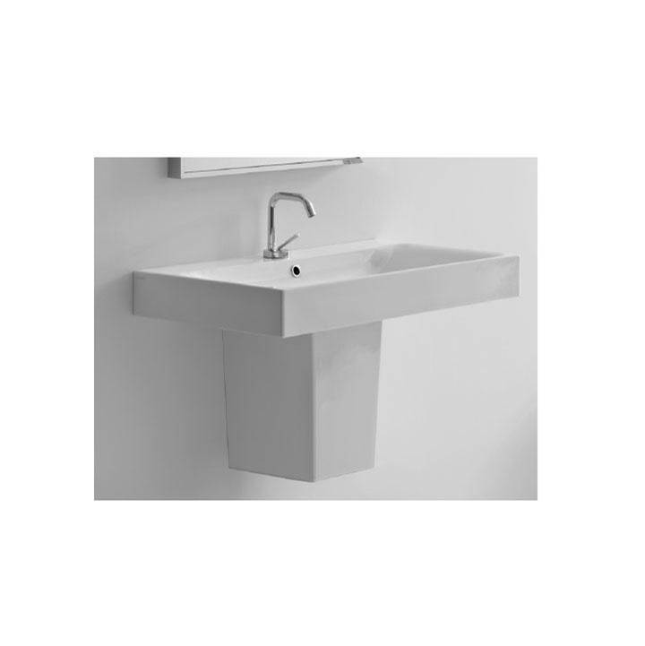 Kerasan Wall Mount Bathroom Sinks item 353301WH