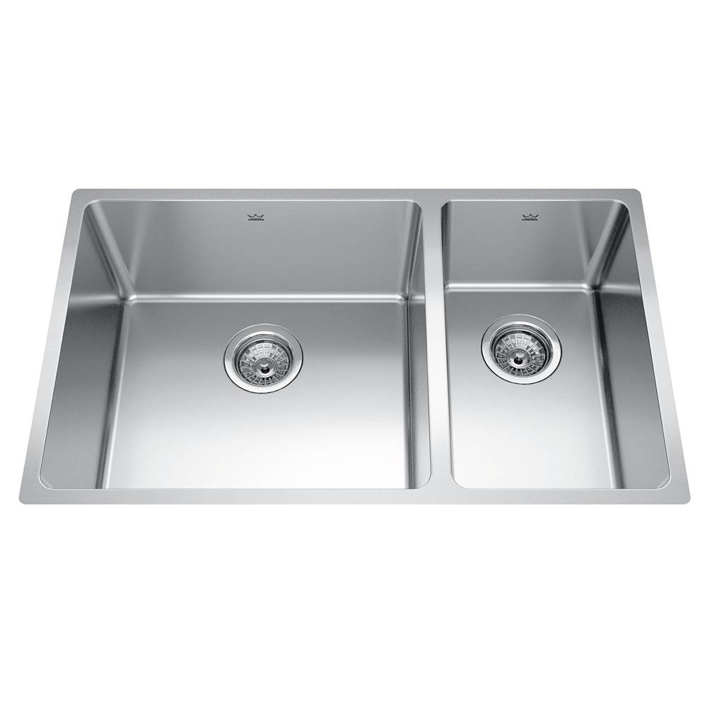 Kindred Canada Undermount Double Bowl Sink Kitchen Sinks item BCU1831R-9