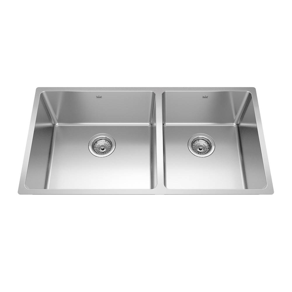 Kindred Canada Undermount Double Bowl Sink Kitchen Sinks item BCU1835R-9
