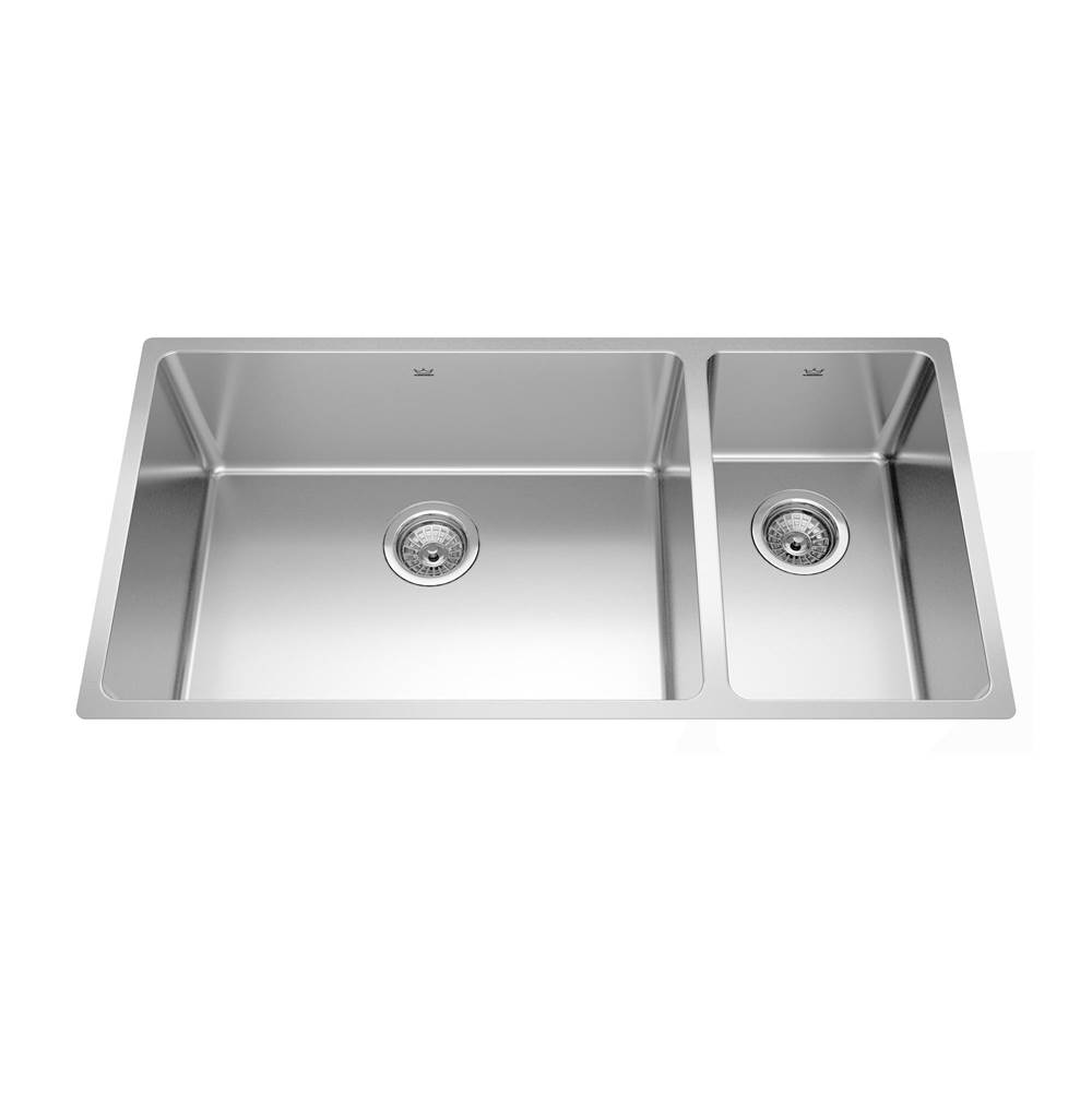 Kindred Canada Undermount Double Bowl Sink Kitchen Sinks item BCU1836R-9