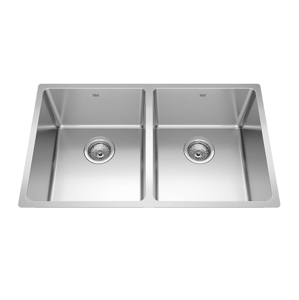Kindred Canada Undermount Double Bowl Sink Kitchen Sinks item BDU1831-9