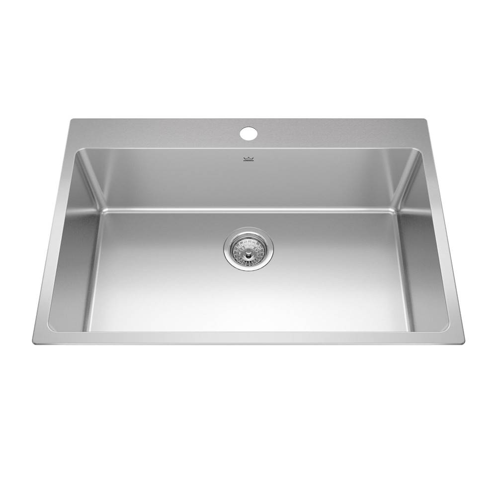 Kindred Canada Drop In Single Bowl Sink Kitchen Sinks item BSL2131-9-1
