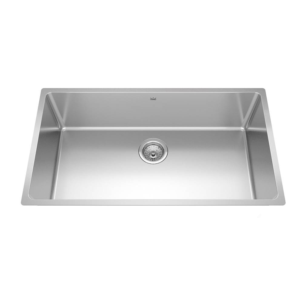 The Water ClosetKindred CanadaBrookmore 32.5-in LR x 18.2-in FB Undermount Single Bowl Stainless Steel Kitchen Sink