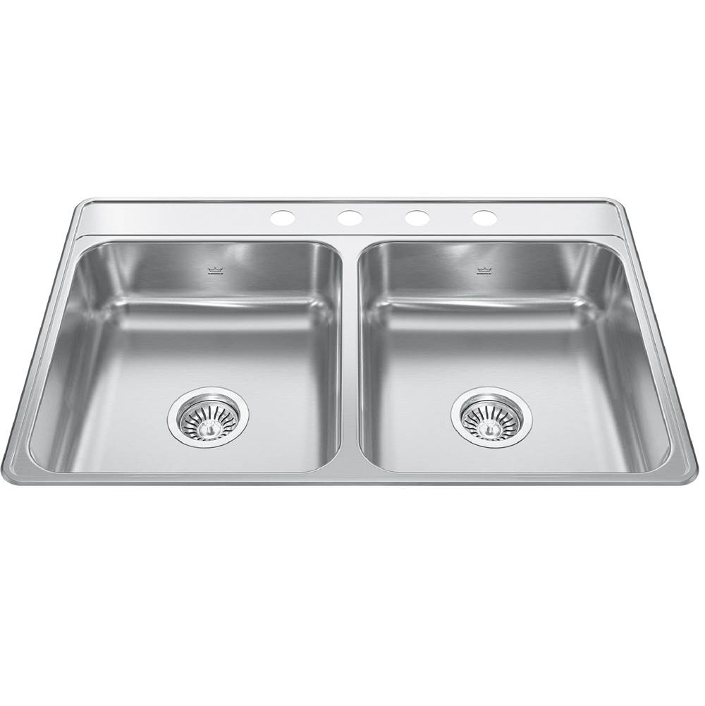 Kindred Canada Drop In Kitchen Sinks item CDLA3322-6-4