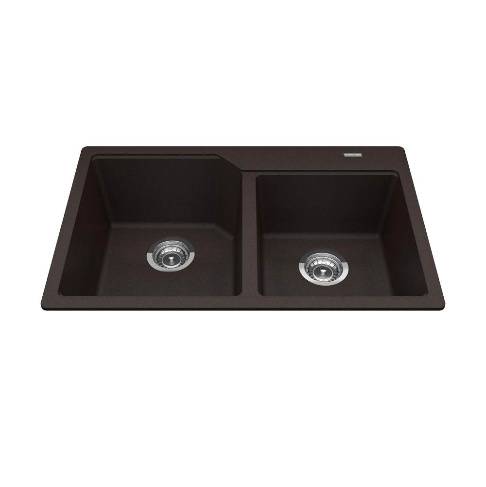 Kindred Canada Drop In Double Bowl Sink Kitchen Sinks item MGCM2031-9ES