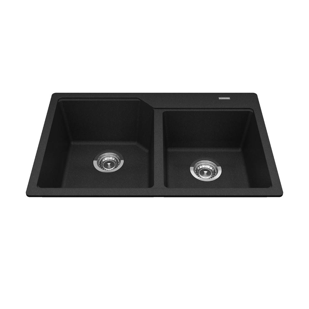 Kindred Canada Drop In Double Bowl Sink Kitchen Sinks item MGCM2031-9ON