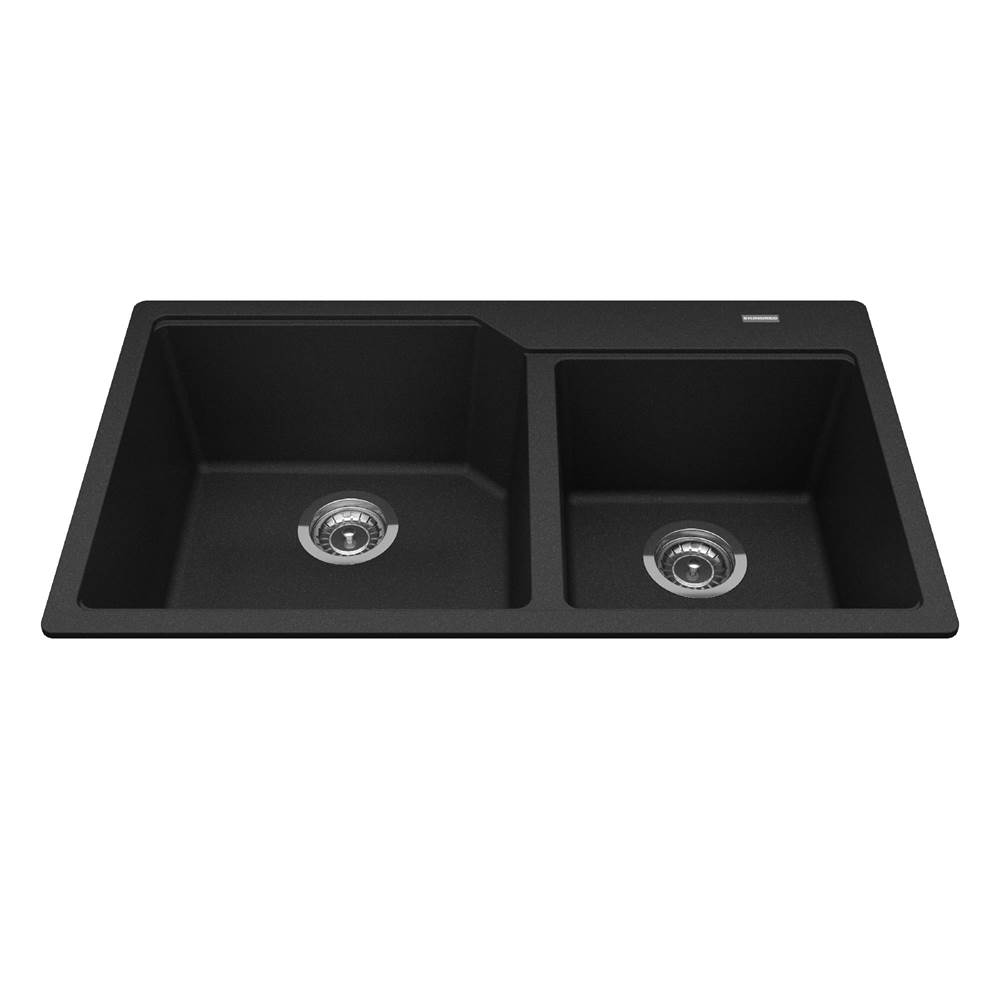 Kindred Canada Drop In Double Bowl Sink Kitchen Sinks item MGCM2034-9ON