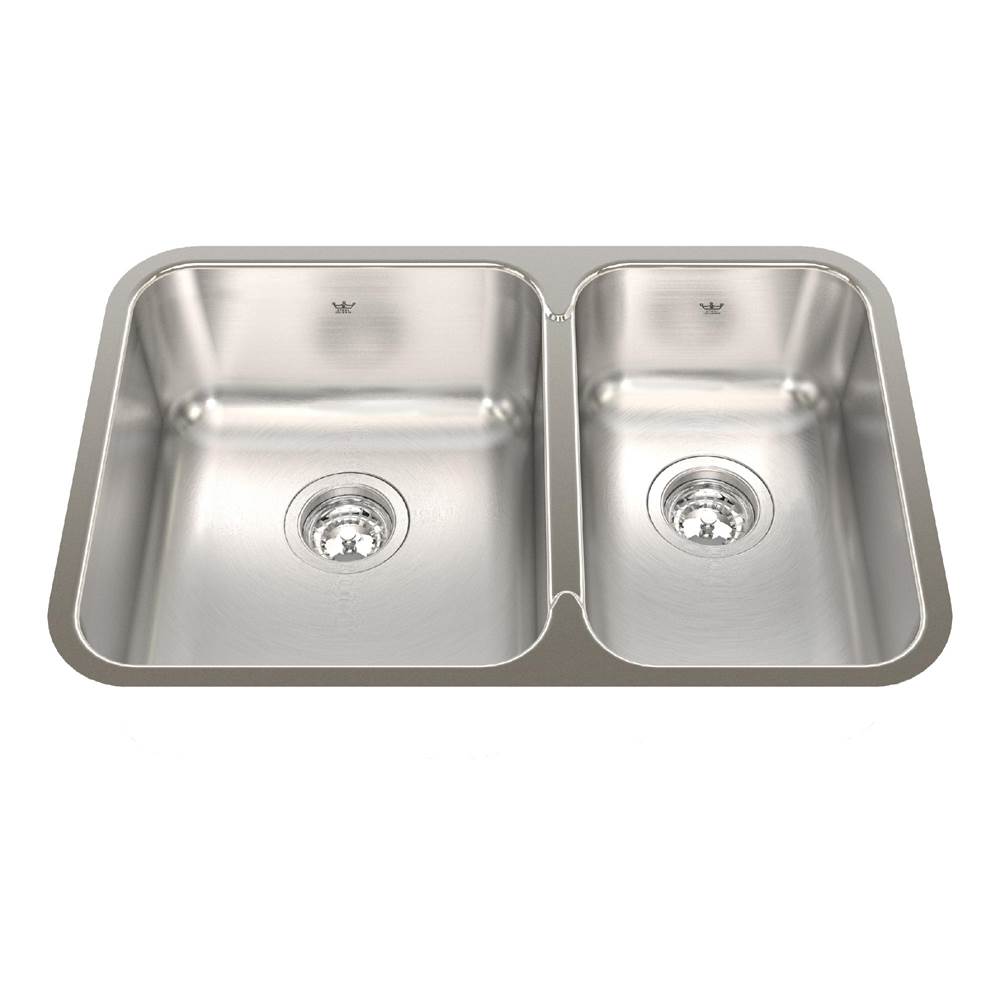 Kindred Canada Undermount Double Bowl Sink Kitchen Sinks item QCUA1827R/8