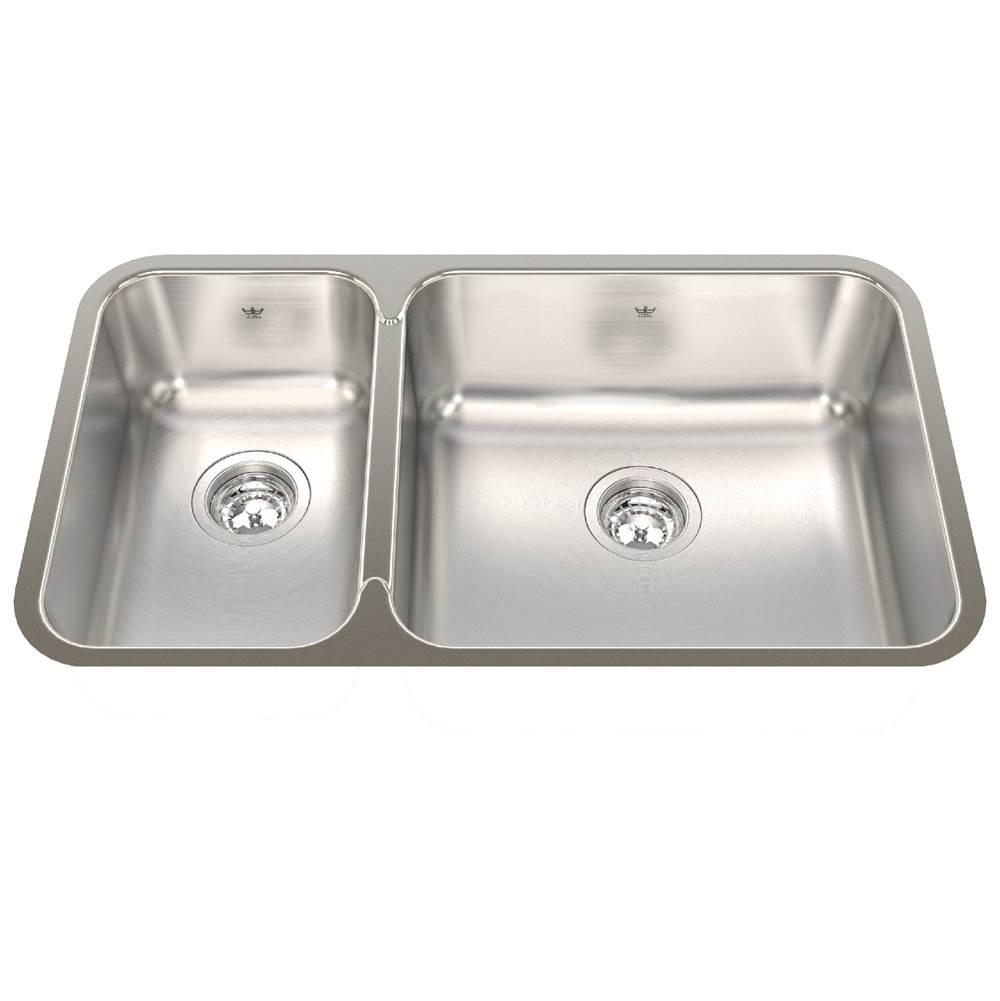 Kindred Canada Undermount Double Bowl Sink Kitchen Sinks item QCUA1831L/8