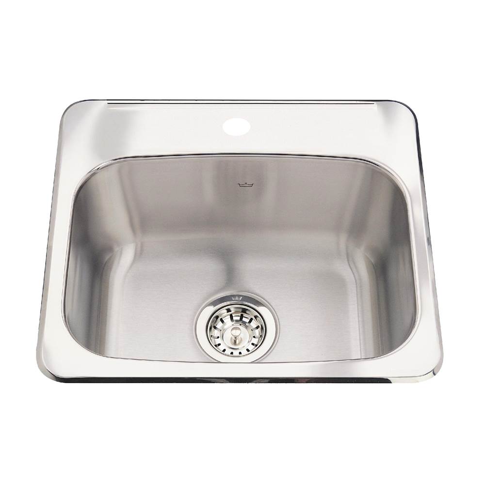 The Water ClosetKindred CanadaKindred Utility Collection 19.13-in LR x 17-in FB Drop In Single Bowl 1-Hole Stainless Steel Utility Sink