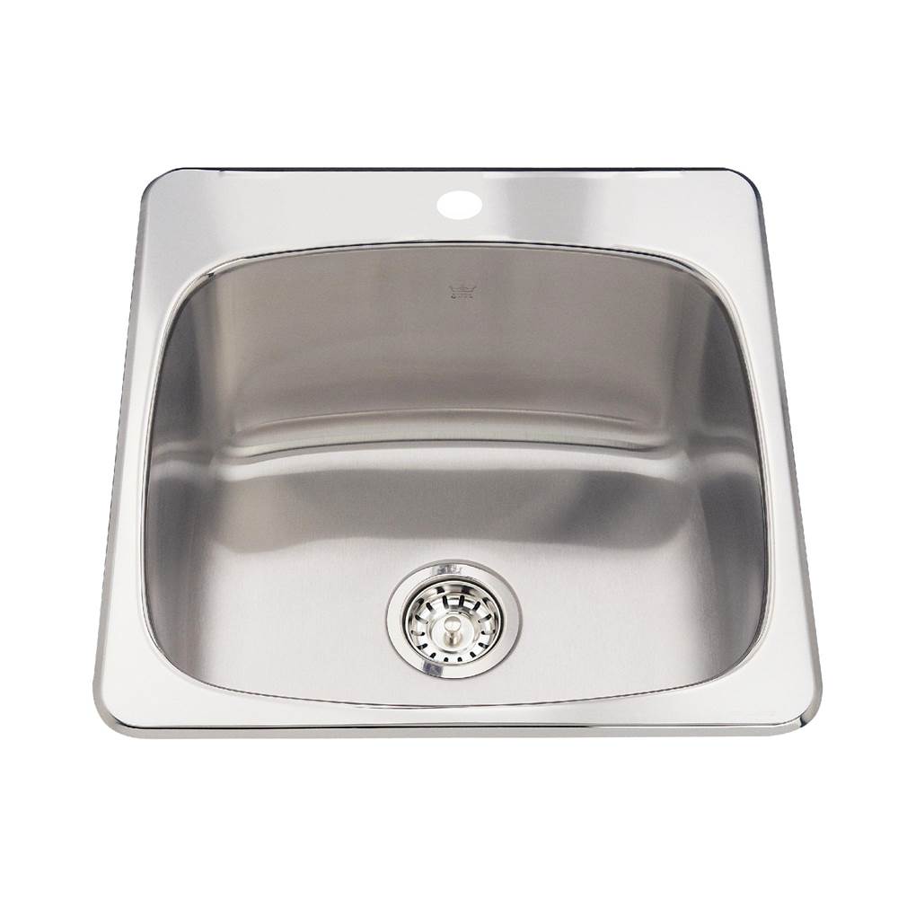 The Water ClosetKindred CanadaKindred Utility Collection 20.13-in LR x 20.56-in FB Drop In Single Bowl 1-Hole Stainless Steel Laundry Sink