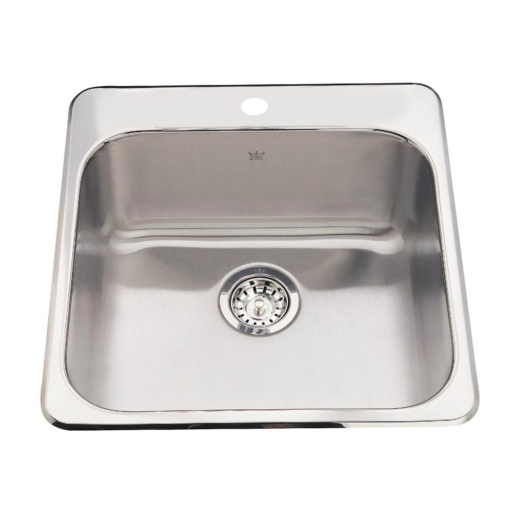 Kindred Canada Drop In Single Bowl Sink Kitchen Sinks item QSL2020/7-1