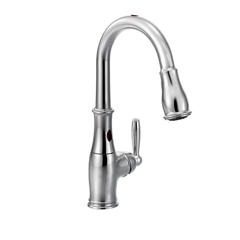 The Water ClosetMoen CanadaBrantford Chrome One-Handle High Arc Pulldown Kitchen Faucet