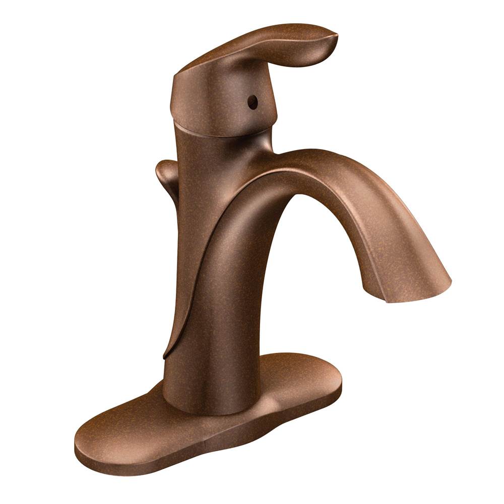 The Water ClosetMoen CanadaEva Oil Rubbed Bronze One-Handle High Arc Bathroom Faucet