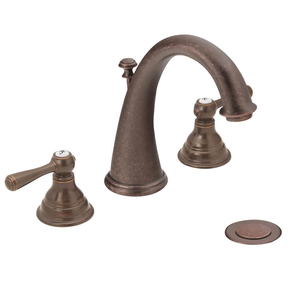 The Water ClosetMoen CanadaKingsley Oil Rubbed Bronze Two-Handle High Arc Bathroom Faucet