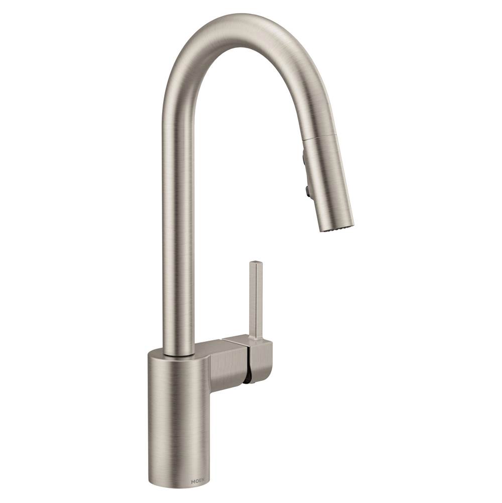 The Water ClosetMoen CanadaAlign Spot Resist Stainless One-Handle High Arc Pulldown Kitchen Faucet