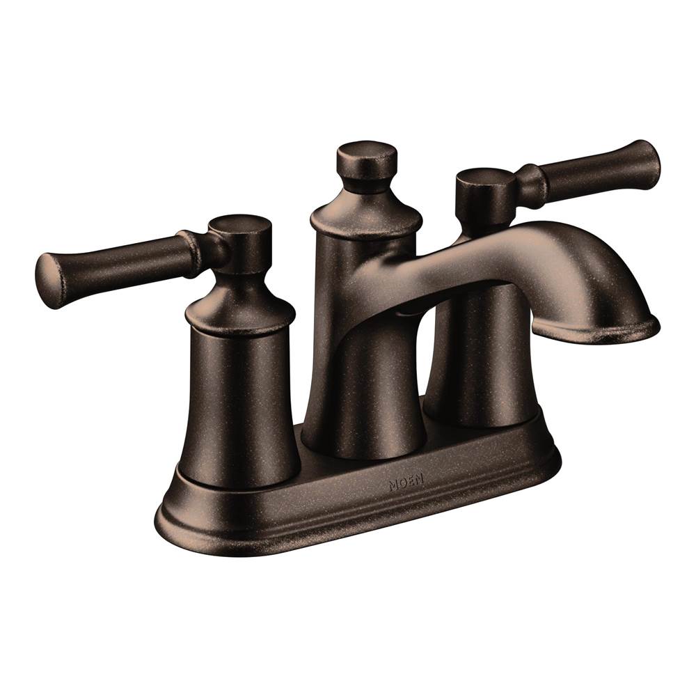 The Water ClosetMoen CanadaDartmoor Oil Rubbed Bronze Two-Handle High Arc Bathroom Faucet