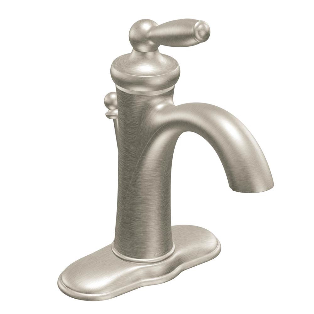 Moen Canada Single Hole Bathroom Sink Faucets item 6600BN