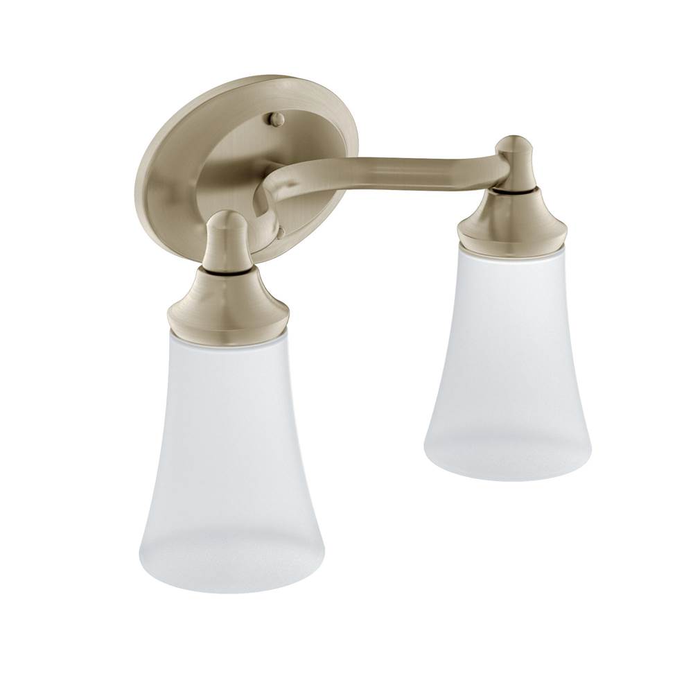 Moen Canada Two Light Vanity Bathroom Lights item YB2862BN