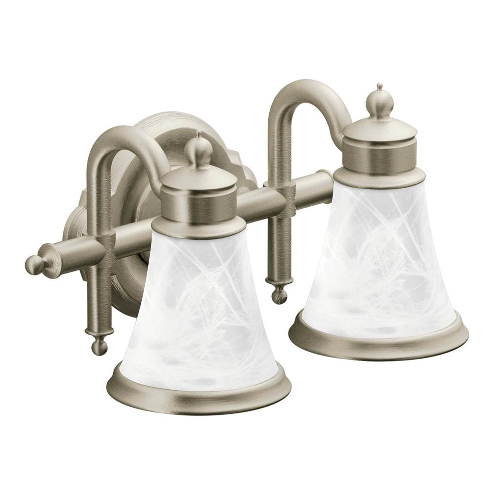 Moen Canada Two Light Vanity Bathroom Lights item YB9862BN