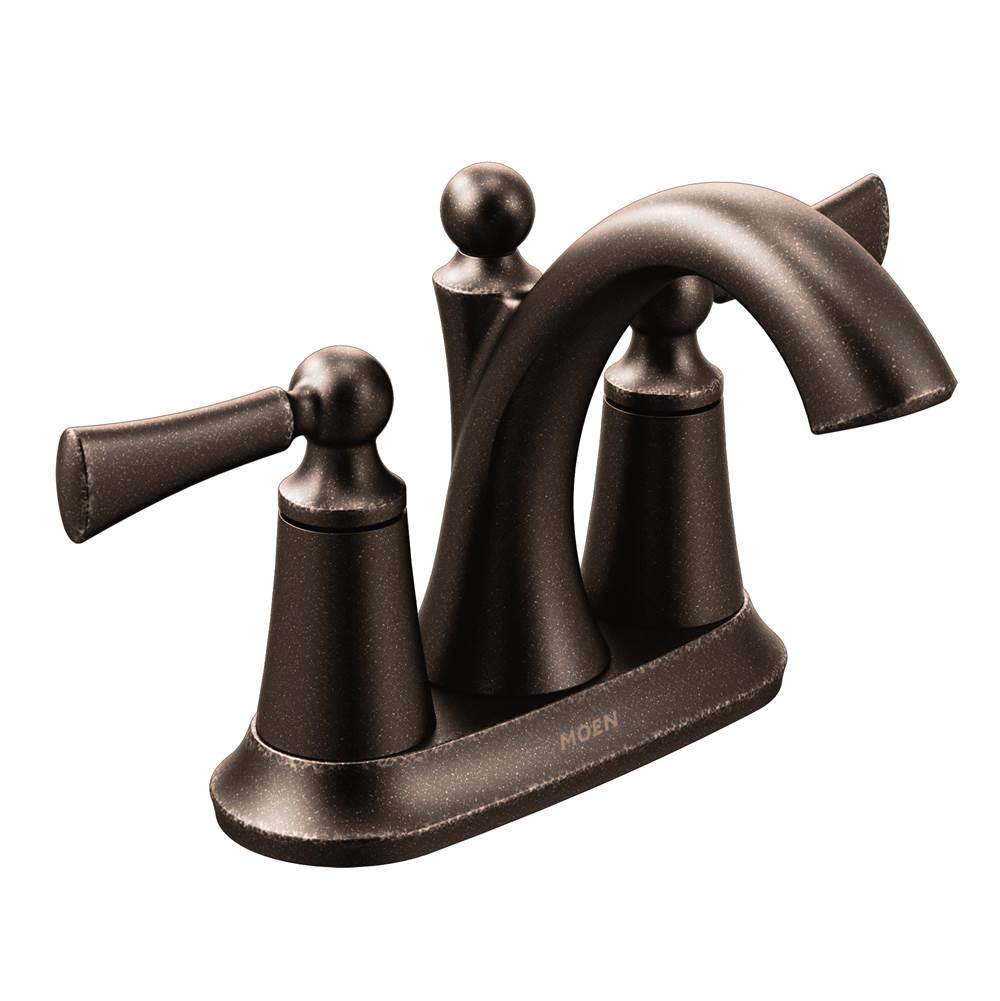 The Water ClosetMoen CanadaWynford Oil Rubbed Bronze Two-Handle High Arc Bathroom Faucet