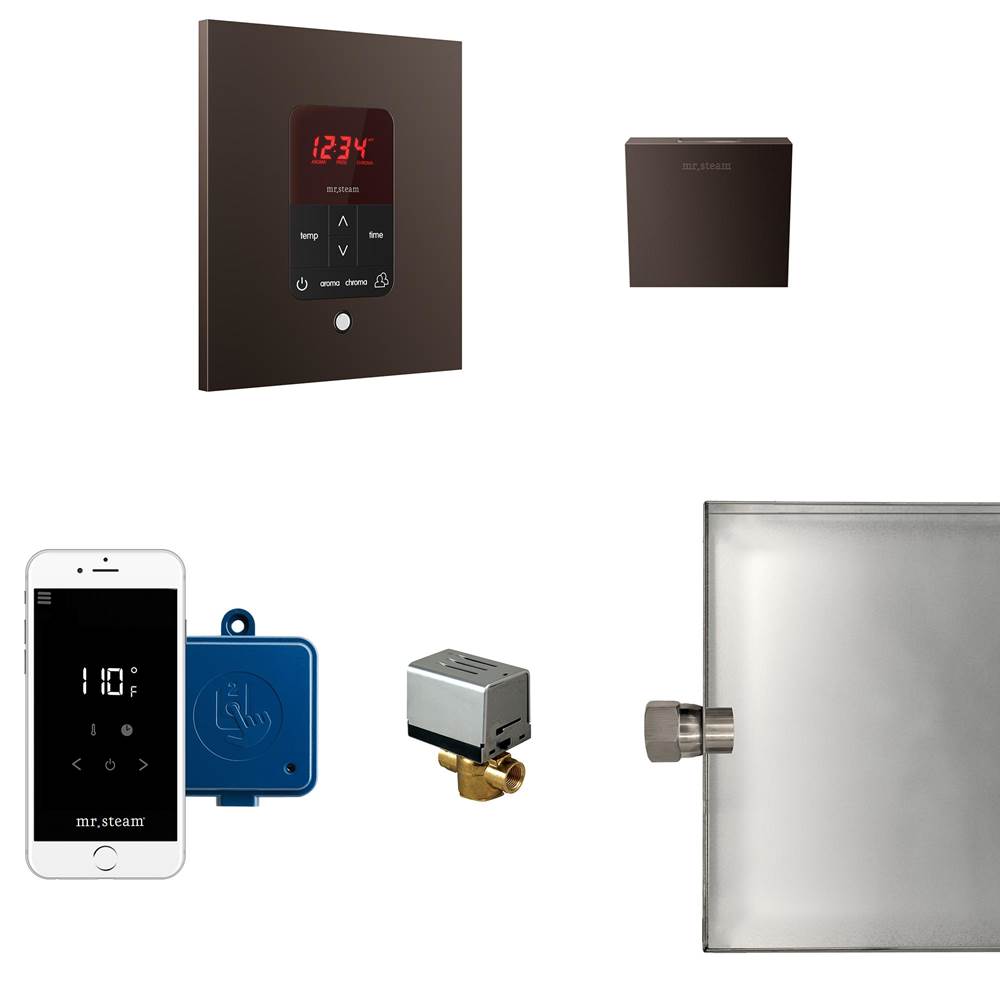 The Water ClosetMr. SteamButler Steam Shower Control Package with iTempoPlus Control and Aroma Designer SteamHead in Square Oil Rubbed Bronze