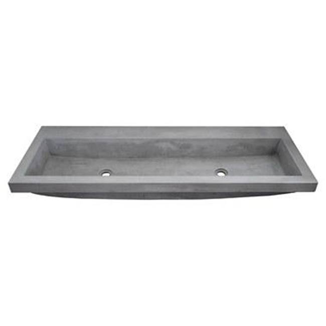 The Water ClosetNative TrailsTrough 4819 Bathroom Sink in Ash-No Faucet Holes