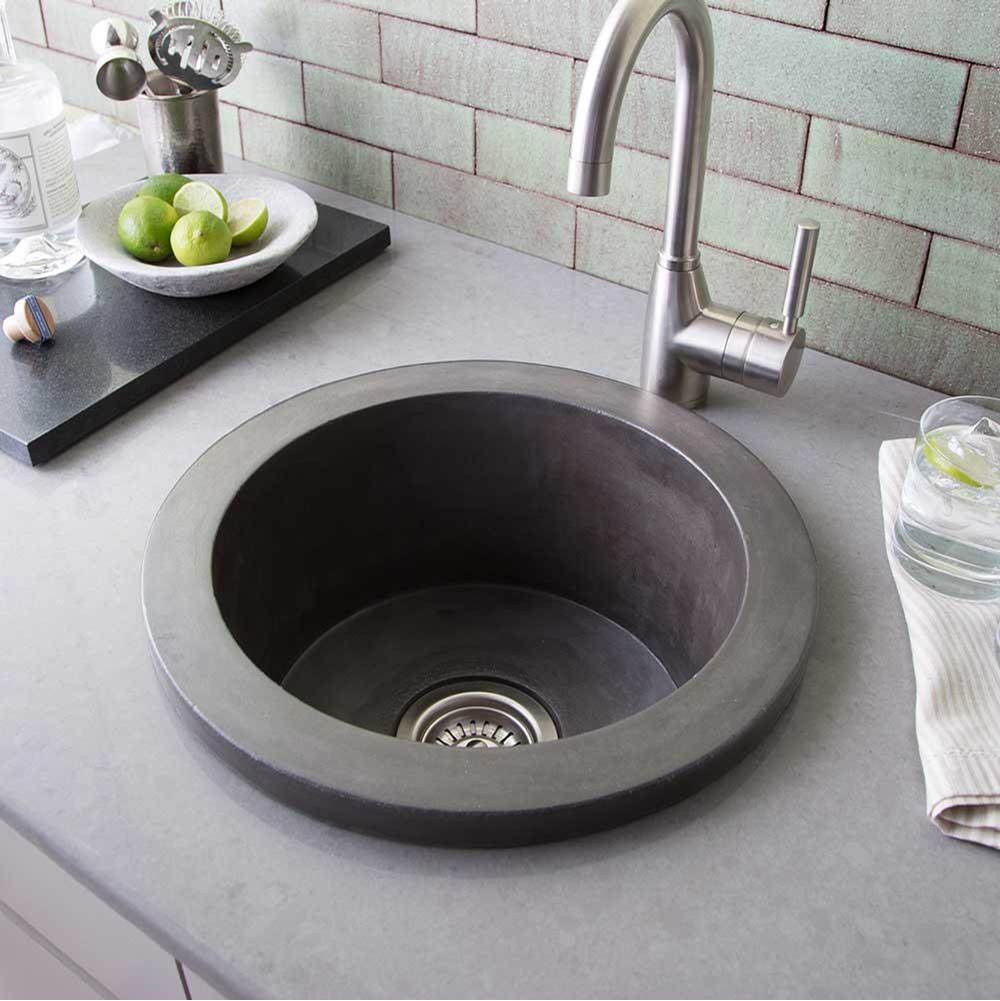 The Water ClosetNative TrailsOlivos Bar and Prep Sink in Slate