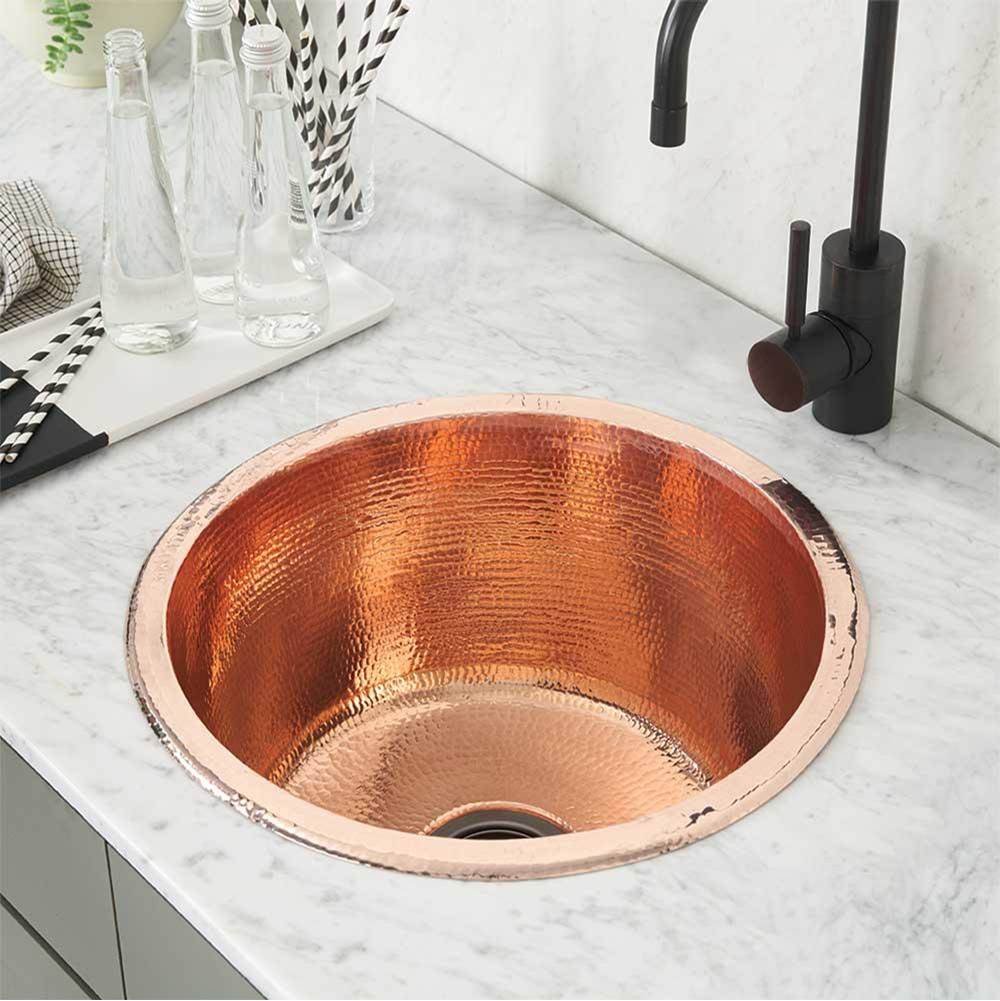 The Water ClosetNative TrailsRedondo Grande Bar and Prep Sink in Polished Copper