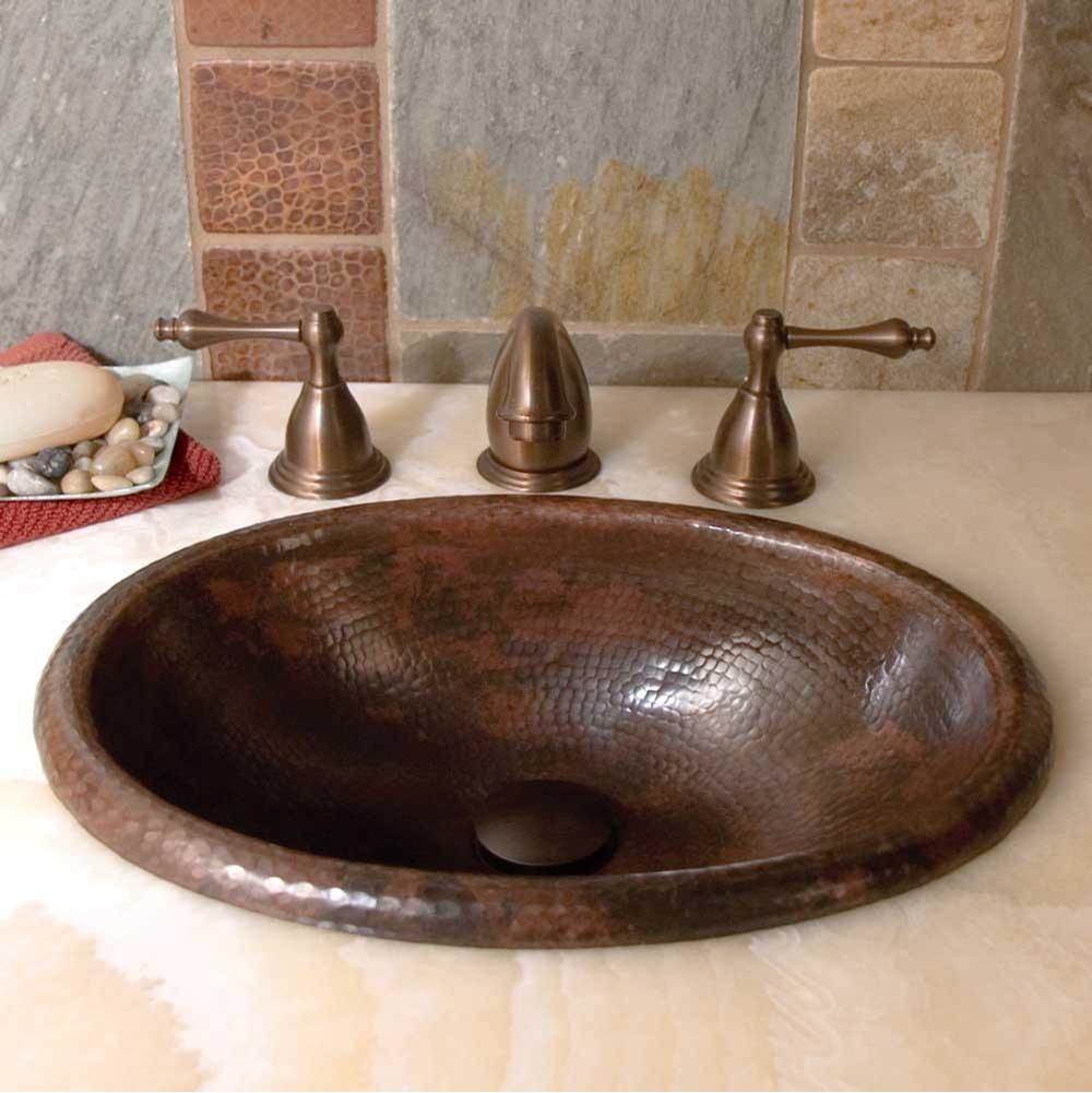 The Water ClosetNative TrailsRolled Baby Classic Bathroom Sink in Antique Copper