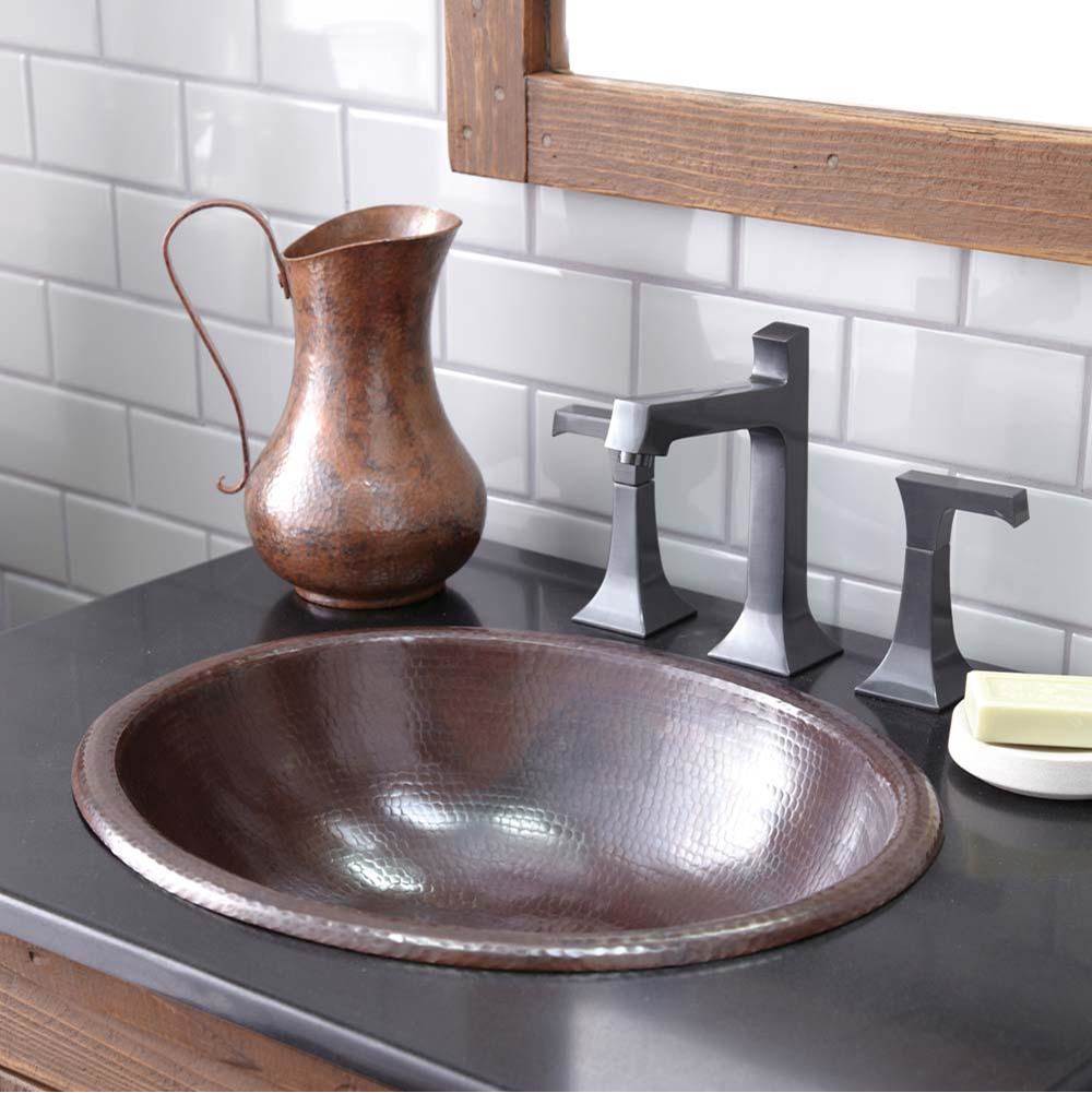 The Water ClosetNative TrailsRolled Classic Bathroom Sink in Antique Copper