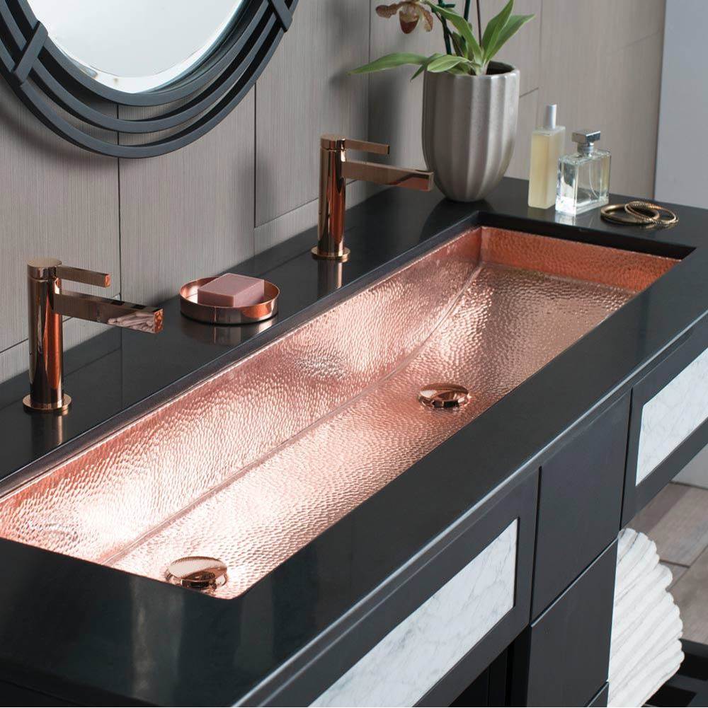 The Water ClosetNative TrailsTrough 48 in Bathroom Sink Polished Copper