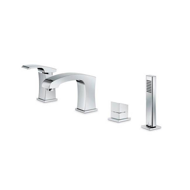 Newform Canada Deck Mount Roman Tub Faucets With Hand Showers item 62582C.20.300
