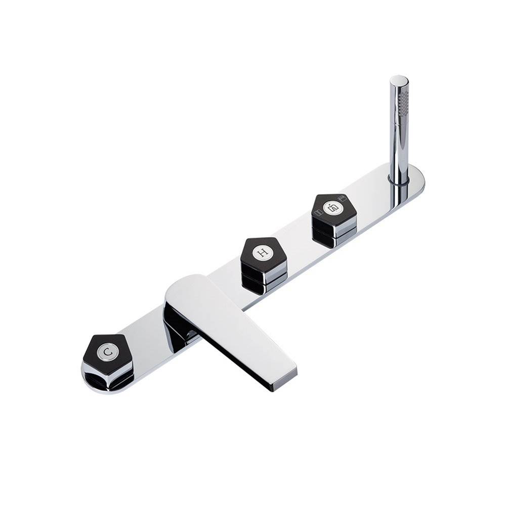 Newform Canada Deck Mount Roman Tub Faucets With Hand Showers item 69789C.62.093
