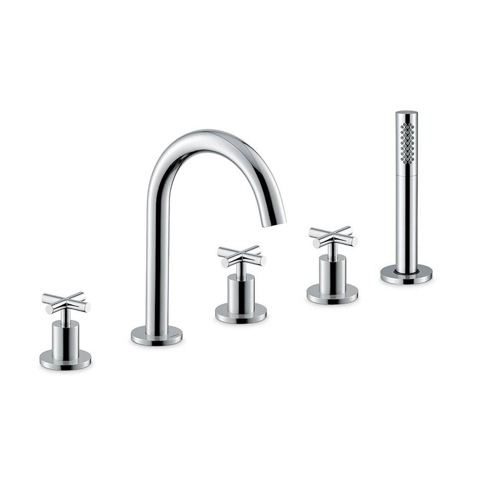 Newform Canada Deck Mount Roman Tub Faucets With Hand Showers item 70882C.58.061