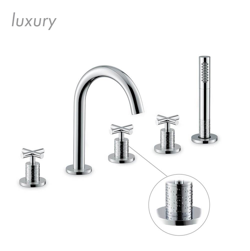 Newform Canada Deck Mount Roman Tub Faucets With Hand Showers item 70982C.61.020