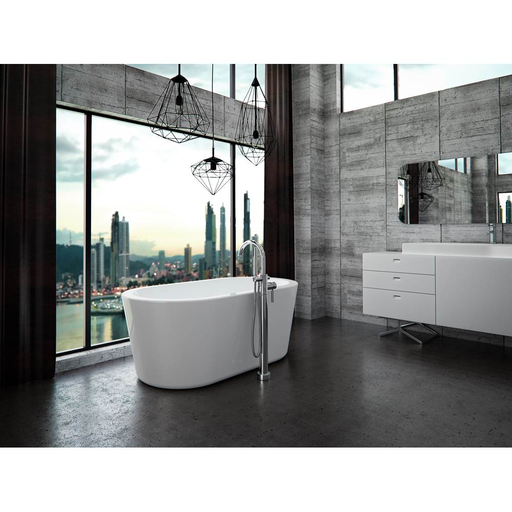The Water ClosetNeptune Rouge CanadaFreestanding One Piece Amaze 32X66, Oval, Mass-Air, Chrome Drain, White