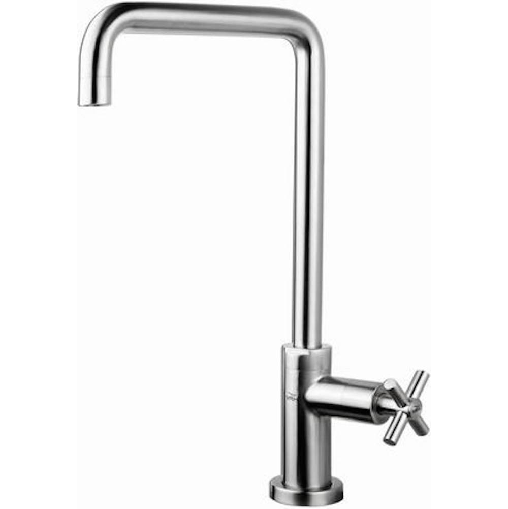 The Water ClosetOutdoor ShowerKitchen Faucet - ''Smooth'' Single Supply Cross Handle